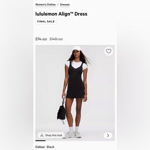 Lululemon Align Dress
Worn once